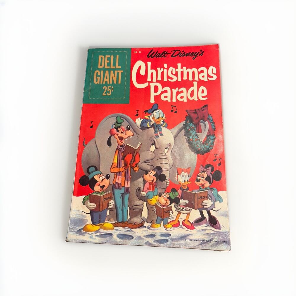 Walt Disney's Christmas Parade No 26 Dell Giant 1959 Mickey Donald Comic Book